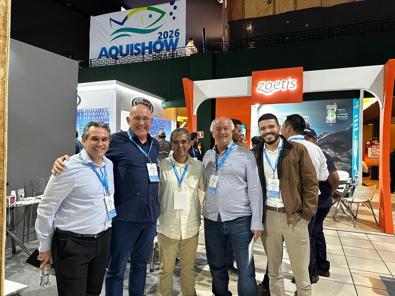 Francisco Medeiros, ao lado dos associados, durante Aquishow 2026