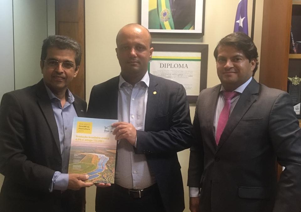 Peixe BR se reune com o Líder do Governo Bolsonaro no Congresso, Deputado Major Vitor Hugo