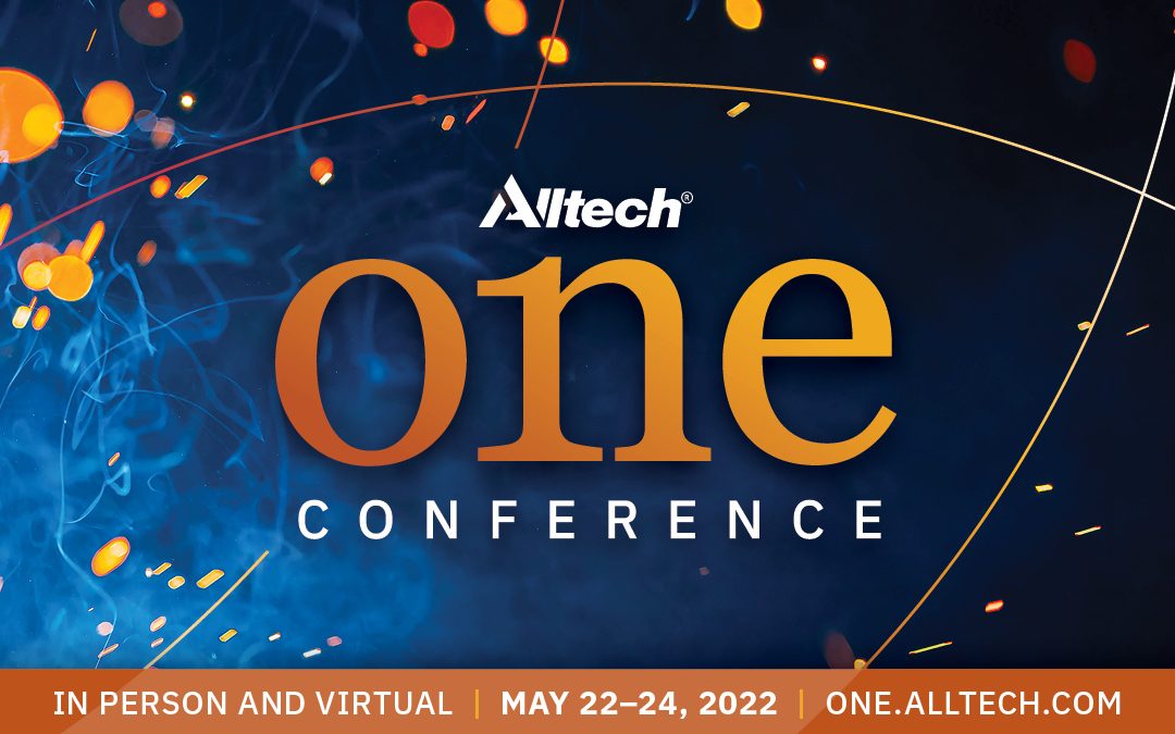 A Conferência Alltech ONE retorna no período de 22 até 24 de maio com modalidades presencial e virtual