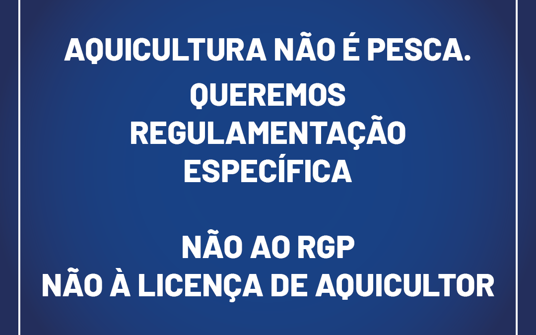 Projeto de lei no Senado pede separação da aquicultura da pesca